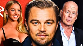 ¡Leo DiCaprio HUMILLADO por una modelo Sydney Sweeney ROMPE internet y Bruce Willis BAJÓ los brazos [upl. by Cherrita144]