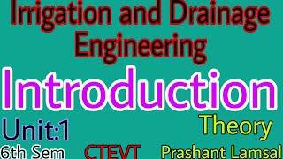 Chapter1 Theory  Introduction  Irrigation Engineering  Prashant YTCTEVTDiploma Civil 6thsem [upl. by Quinlan968]