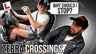 WHY DO I HAVE TO STOP ON ZEBRA CROSSINGS  DRIVING LESSON [upl. by Winou]