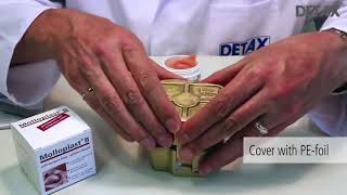 Detax Molloplast® B Heat Cure Soft Reliner  How To Use  DENTBEAR [upl. by Nahttam]