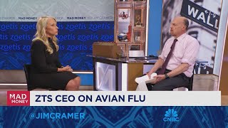 Zoetis CEO Kristin Peck sits down with Jim Cramer [upl. by Etnom]