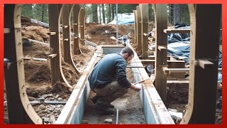 Family Builds Amazing Mountain House in 30 Months  Start to Finish Construction woodjunkieyt [upl. by Breana]