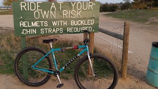 riden my 2021 fairdale Taj 275 bmx bicycle at woodward bike park [upl. by Sauncho]