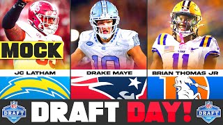 2024 NFL Mock Draft with Bold Trades amp Picks  Draft Day NFL Mock [upl. by Rayham884]