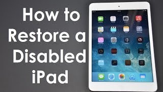 How to Fix Forgot Passcode Disabled iPhone  iPad iOS 12 iOS 11 iOS 10 iOS9 [upl. by Ahsienaj363]