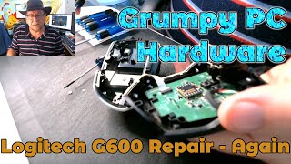 PC Hardware  Logitech G600 Mouse Switch Repair  Again [upl. by Eetnwahs]