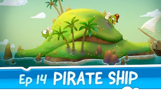 Om Nom Stories Pirate Ship Episode 14 Cut the Rope Time Travel [upl. by Annovaj]