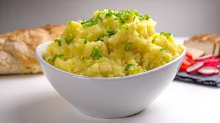 Greek mashed Potato with Garlic  Skordalia  Vegetarian Recipe [upl. by Hnilym]