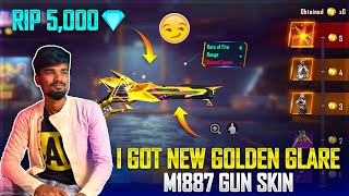 😭Gaming Tamizhan Crying Moment😭  Free Fire New M1887 Golden Ascension Gun Skin Spinning Video Tamil [upl. by Truc]