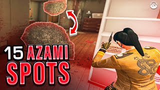 15 Insane AZAMI SPOTS on Oregon  Rainbow Six Siege [upl. by Isacco445]