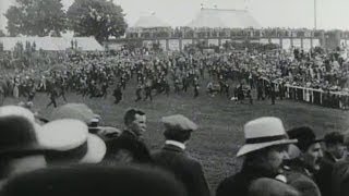 The Derby 1913  Emily Davison trampled by Kings horse  BFI National Archive [upl. by Aremmat]