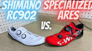 SHIMANO SPHYRE RC902 vs SPECIALIZED SWORKS ARES SHOES PROS AND CONS WEIGHTS [upl. by Pansir]