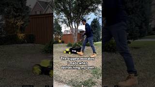 The biggest mistakes of dethatching my lawn diy lawncare [upl. by Rieger]