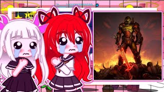 🍥⚔️Shinmao No Testament React to Doom Slayer⚔️🍥 🇪🇸🇺🇲\ Watch until the end [upl. by Silberman]