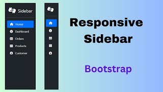 Responsive Sidebar Menu using Bootstrap 5 [upl. by Aisanat]