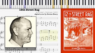 12th Street Rag by Euday L Bowman 1914 Ragtime piano [upl. by Nagem]