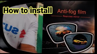 How to put Anti Fog Film or Rainproof Film for Car Side Mirror │Perfect Upgrade For Rainy Weather [upl. by Elocel331]