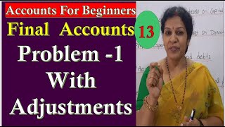 35 quotFinal Accounts Problem 1quot With Adjustments [upl. by Ghiselin]