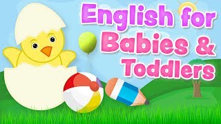 English for babies and toddlers 03 years  Basic vocabulary [upl. by Tenrag995]