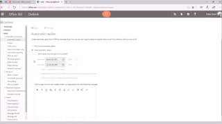How to set automatic replies in Outlook Web Access OWA [upl. by Dunton]