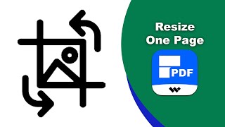 How to resize one page of a pdf file in Wondershare PDFelement [upl. by Anai]