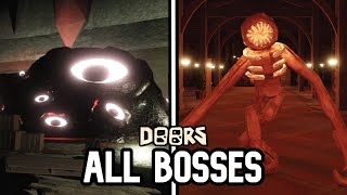 Roblox DOORS Floor 1 amp 2  All Bosses [upl. by Edurtreg]