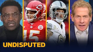 Raiders upset Patrick Mahomes Chiefs at Arrowhead Stadium on Christmas Day  NFL  UNDISPUTED [upl. by Anesuza]