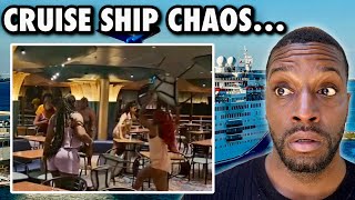 CRUISE NEWS Massive Brawl On Carnival Ship With Chairs Being Thrown [upl. by Marino]