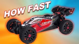 FASTEST RC BUGGY 2019 SO FAR  18 ARRMA TYPHON 4X4 3S BLX Brushless BUGGY RTR  TheRcSaylors [upl. by Zamir]