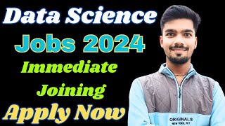 Data Science Freshers Job  Data Sciecne Jobs 2024  Data Sceince for Begineer  Shubham Shah [upl. by Barrada465]