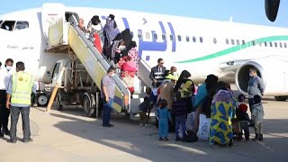 Over 200 Nigerian Niger migrants voluntarily return home from Libya [upl. by Hippel]