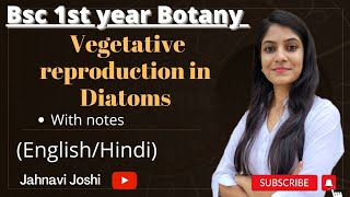 Diatoms Vegetative reproduction Notes Bsc 1st year Botany [upl. by Niliac]