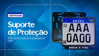 Suporte de proteção para placa MERCOSUL [upl. by Anagrom]