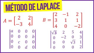 Determinante da Matriz pelo Método de Laplace [upl. by Otreblaug]