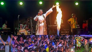 Fire Falls 🔥 Odehyieba Priscilla worships with Suaman Dadieso  Freddyfest Gospel Rock Show [upl. by Anasiul547]