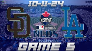 101124 San Diego Padres vs Los Angeles Dodgers NLDS Game 5 Game Audio  MLB Playoff Cast amp Chat [upl. by Kerrill657]