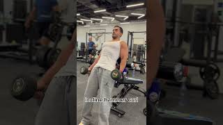 incline hammer curl brachialis biasbiceps hammercurls ￼￼ [upl. by Nallaf]