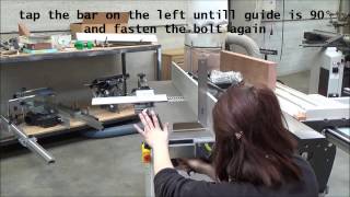 Robland How to adjust planer guide [upl. by Asyram124]