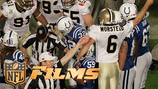 9 Saints Surprise Onside Kick  NFL Films  Top 10 Super Bowl Plays [upl. by Maida]