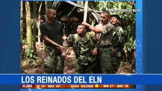 En tanga brasier y botas de caucho guerrilleros del ELN celebran reinado [upl. by Tneicniv]