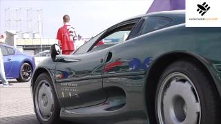 Jaguar XJ220 in British Racing Green [upl. by Naesed]