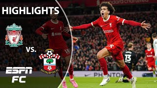 CLEAN SHEET 🙌 Liverpool vs Southhampton  FA Cup Highlights  ESPN FC [upl. by Sheridan369]