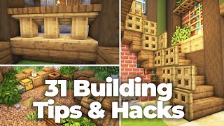 31 Minecraft Building Tips Tricks and Hacks You Must Try [upl. by Esmaria937]