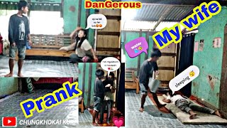 PRANK ON MY WIFEGONE WRONG ALUNGHANK MONG2 E😡 [upl. by Nilyaj]