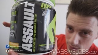 MusclePharm New Assault PreWorkout Supplement Review  MassiveJoescom RAW REVIEW Muscle Pharm [upl. by Guise]