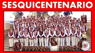 GUE JFSC  SESQUICENTENARIO  Marcha Militar Peruana  Banda de Músicos y de Guerra  TRUJILLO [upl. by Ykcub]