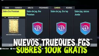 NUEVOS quotTRUEQUEquot PARA CONSEGUIR SOBRES DE 100K GRATIS en FIFA 22 [upl. by Ahsiloc]