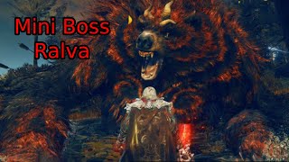 Elden ring DLC shadow of the erdtree mini boss Ralva grand ours écarlate [upl. by Akel]