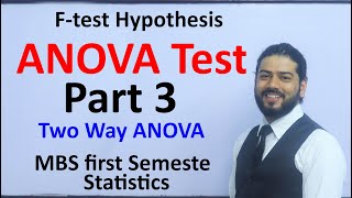 ANOVA test Part 3 Two Way ANOVA F test Hypothesis MBS First Semester Statistics Solution in Nepali [upl. by Mohandas]