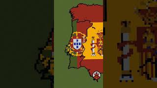 Building Portugal in 3 Scales portugal português maps flags minecraft [upl. by Norraj]